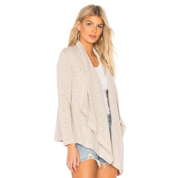 Anthropologie Sundry Cardigan XS Beige Summer of Love Embroidery Beach - Picture 3 of 12